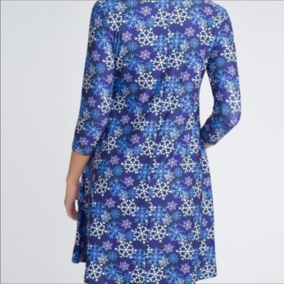 Blue Snowflake Dress - Picture 3 of 4